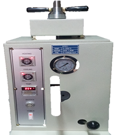 Hot mounting press m/c